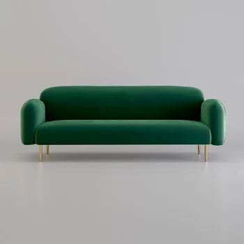 קטיפה ספה 3 מושבים Xxl יוקרה מעצב הספה מבוגרים להירגע מינימליסטי אירועים Divani Soggiorno הרהיטים בסלון