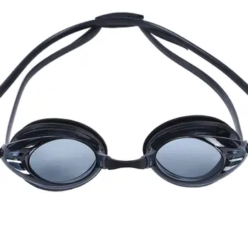 שחייה משקפי מגן נגד ערפל עבור גברים, נשים, מבוגרים משקפי מגן מתכוונן רצועה שחור זהב
